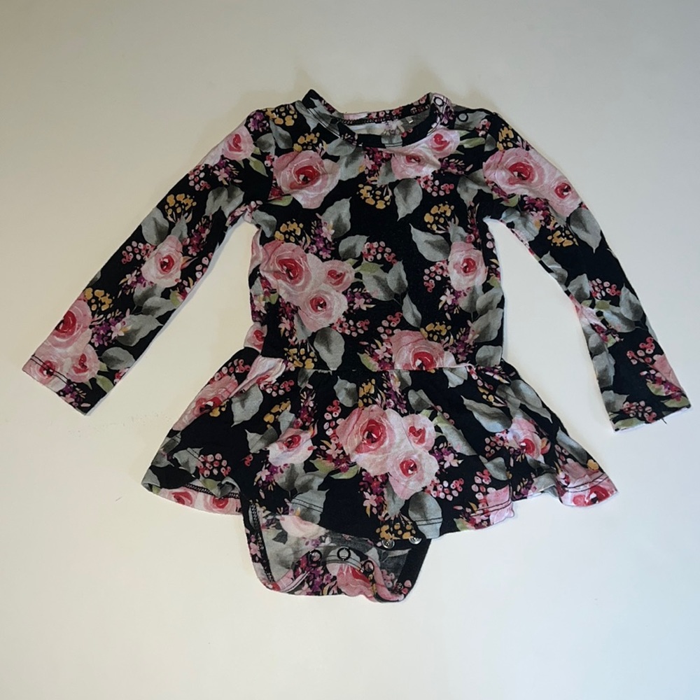 Posh Peanut Milana Long Sleeve Twirl Bodysuit - 6-12 months